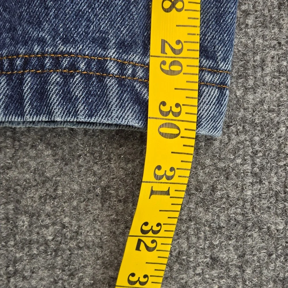 Duluth Trading Co Jeans Mens 42x30 Blue Cotton Straight Leg Work Utility Denim